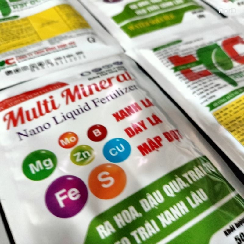 Combo Bổ Sung Vi Lượng, Gói 50g Pha 400 Lít Nước, Kích Rễ Phát Triển, Cải Tạo Đất, Làm Tơi Xốp Đất, Giúp Cây Đâm Chồi