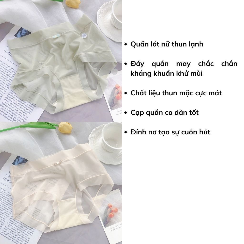 Quần lót nữ thun lạnh tàng hình mỏng nhẹ siêu thoáng khí