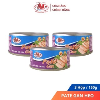 Combo 3 hộp pate gan 150g - đồ hộp hạ long