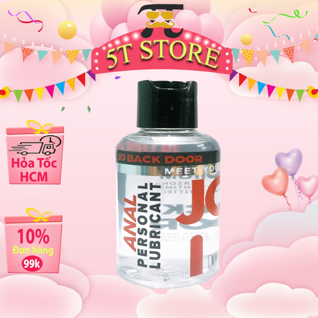 Gel Bôi Trơn Hậu Môn Cửa Sau, Cửa Trước Jo Back Door - Bôi Trơn Gấp 2 Lần So Với Gel Thông Thường - 120ML - 5T STORE