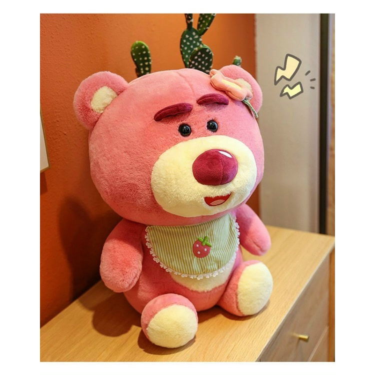 Gấu Lotso Dâu Yếm Baby, Gấu Bông Losto Mùi Thơm Nhẹ Dễ Thương - SANBEO.VN
