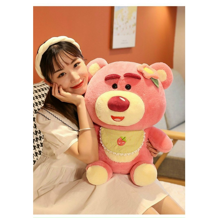 Gấu Lotso Dâu Yếm Baby, Gấu Bông Losto Mùi Thơm Nhẹ Dễ Thương - SANBEO.VN
