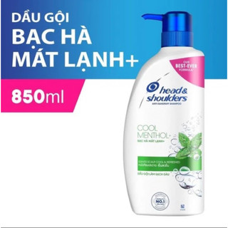 Chai 850ml dầu gội sạch gàu bạc hà mát lạnh Head&Shoulders cool menthol