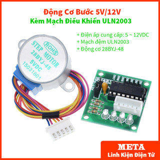 Động cơ bước 5v dc / 12v dc - mạch điều khiển động cơ bước uln2003