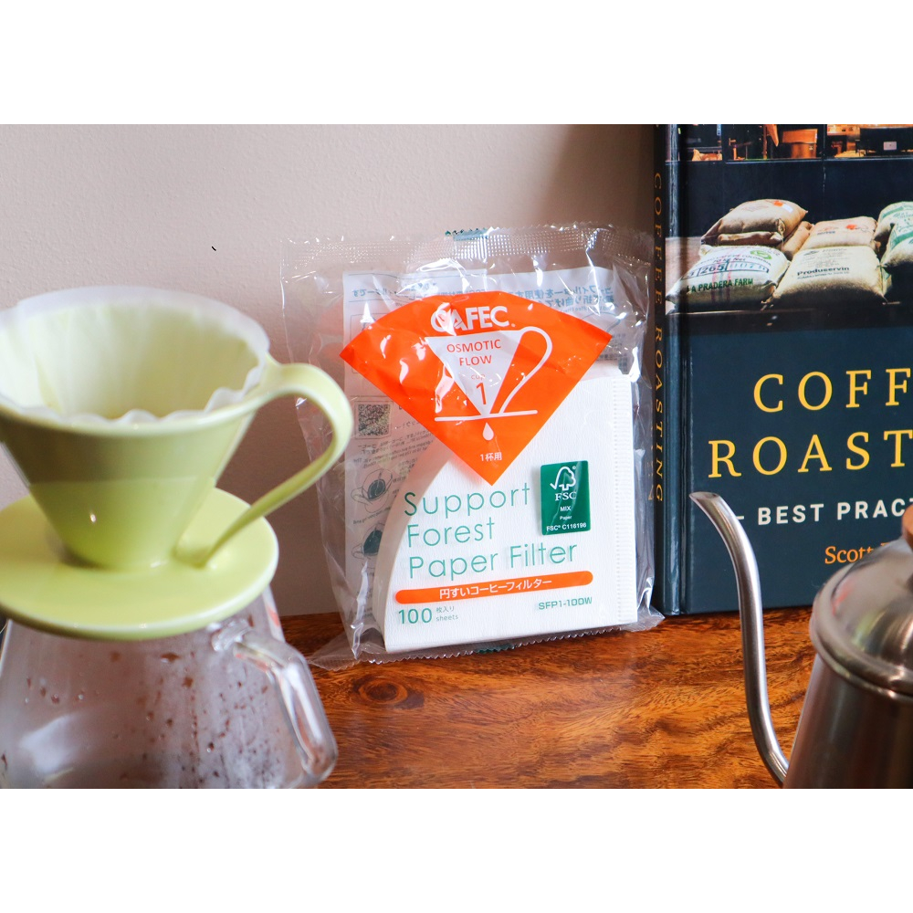 Giấy Lọc Cà Phê CAFEC SFP V60 - 100 Tờ, nhập khẩu Nhật bản chính hãng.