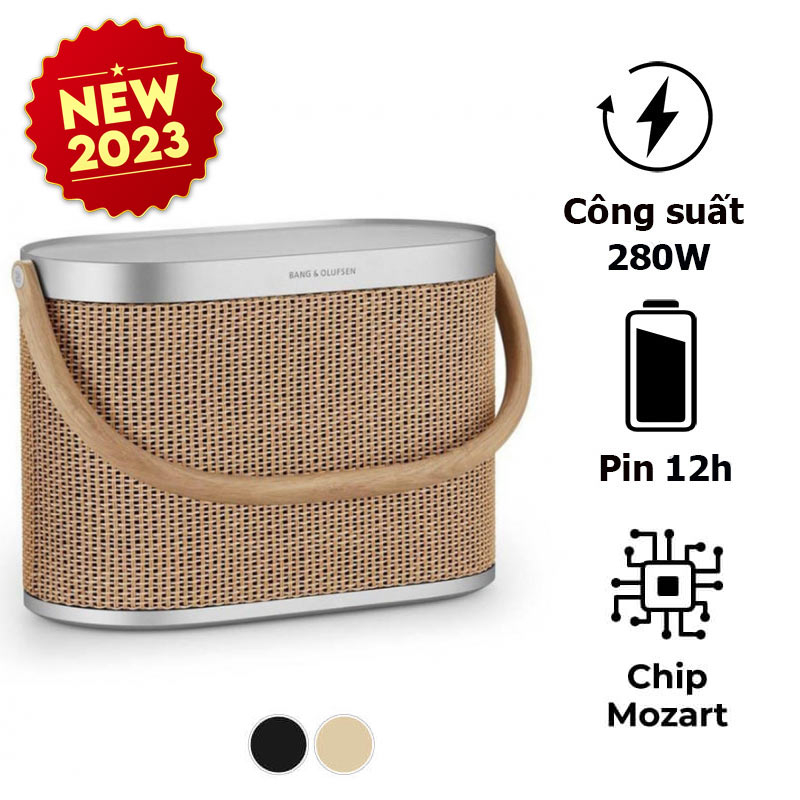 Loa B&O Beosound A5 Chính Hãng, Pin 12h, 280W, IP65, Bluetooth, WiFi, Sạc Không Dây Qi, Chip Mozart, Bảo Hành 3 Năm