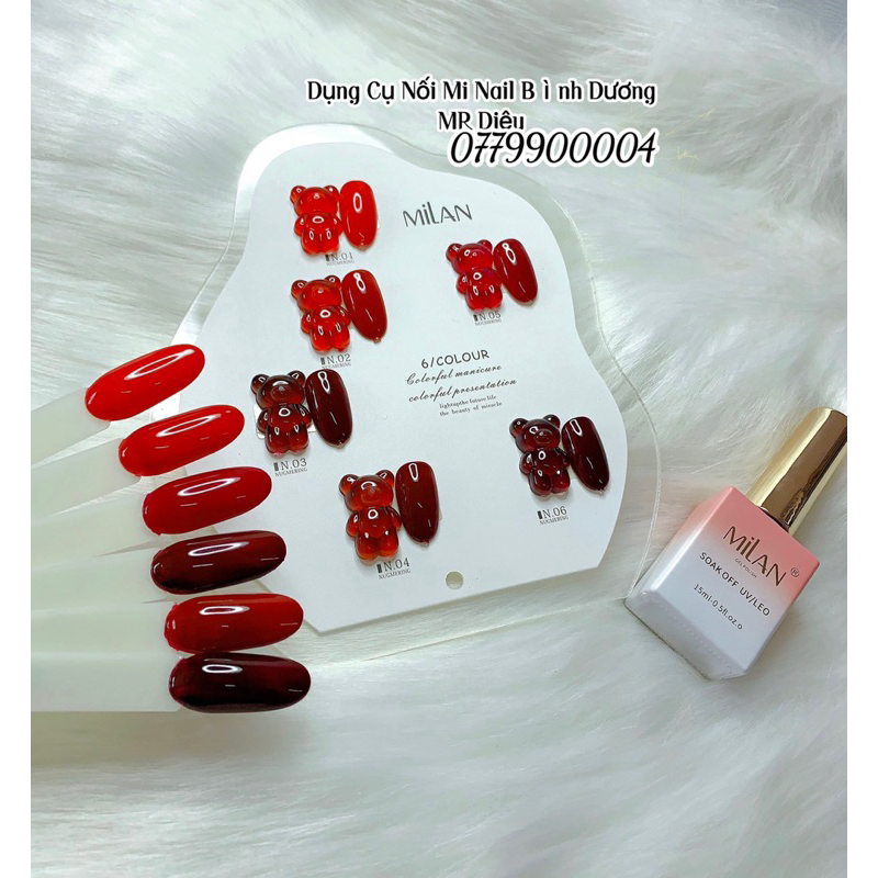 Set 6 Màu Tông Đỏ MiLan Tặng Luôn Bảng Màu💅💅💅
