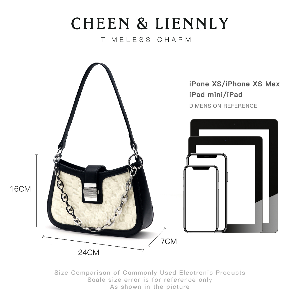 Cheenlisy Túi đeo vai hình bán nguyệt Yuumy Seasand