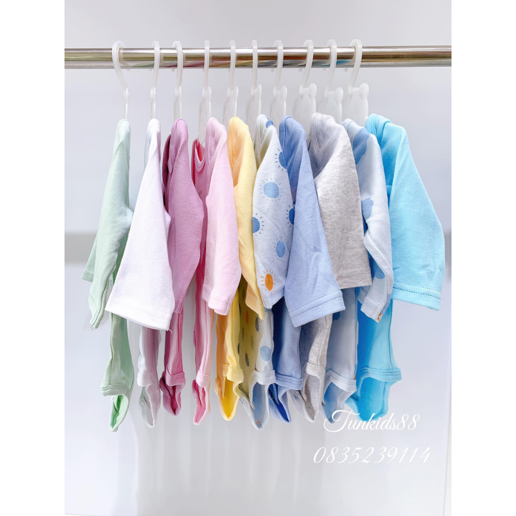 Body chip cotton bodysuit Yampi dài tay xuất xịn cho bé