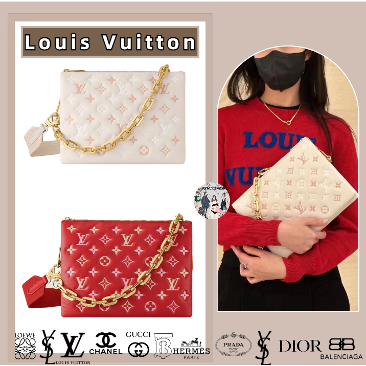 Louis Vuitton LV Coussin pochette new Brown Leather ref.375263 - Joli Closet