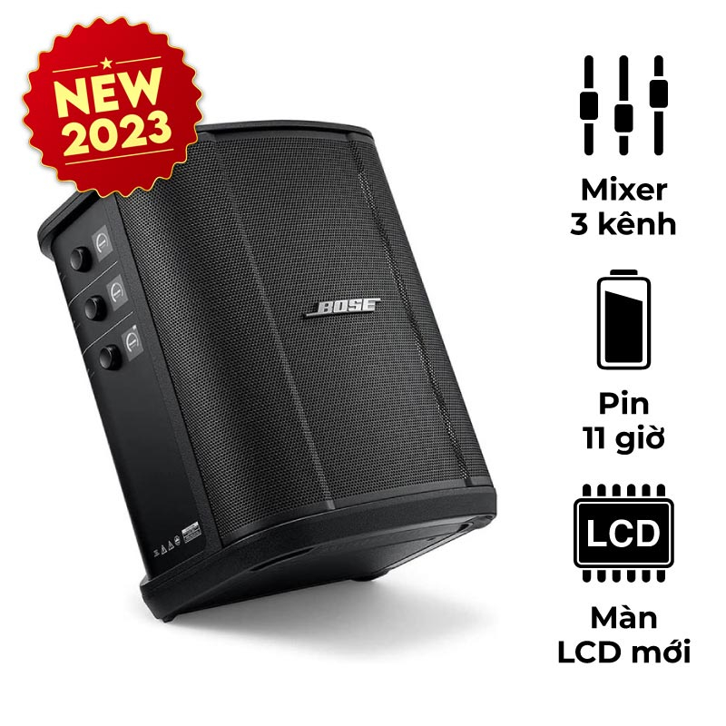 Loa Bose S1 Pro+ (Plus), Pin 11 Giờ, Mixer 3 Kênh, Bluetooth, AUX, XLR, LCD (NEW 2023)