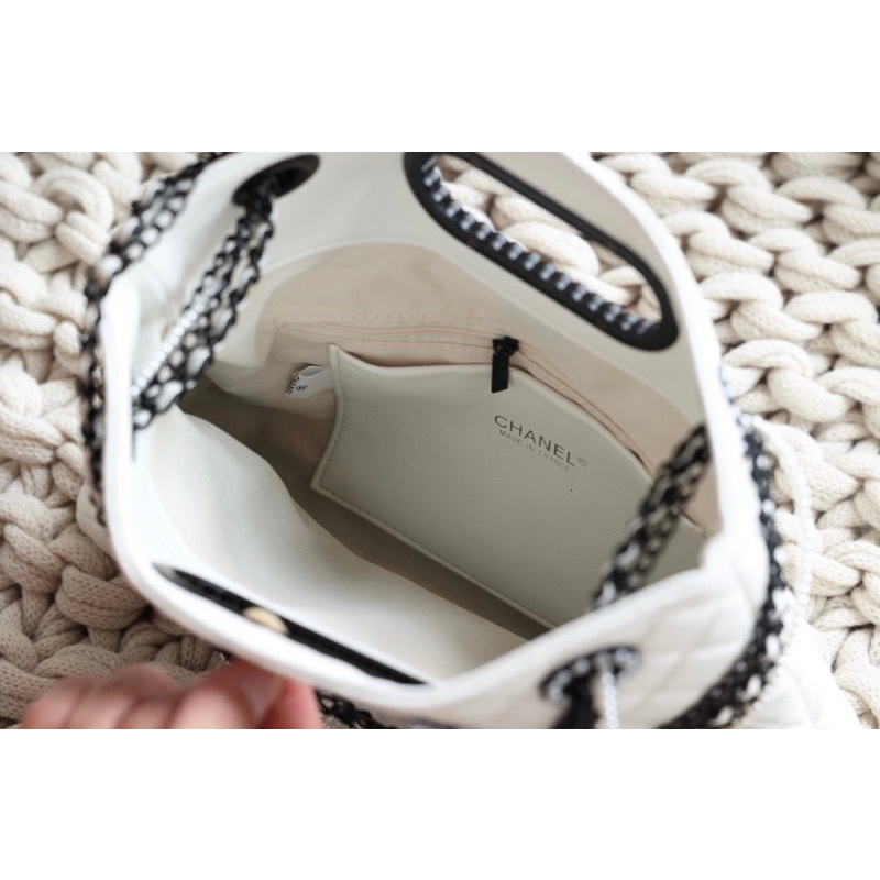 Túi Xách Cha. neo Shop.ping Size 32cm Màu Trắng