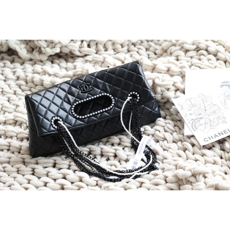 Túi Xách Cha. neo Shop.ping Size 32cm Màu Đen