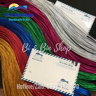 Bó Dây Kim Tuyến Sợi Lớn 1,5mm Treo Name Tag, gói quà, Trang trí giáng sinh