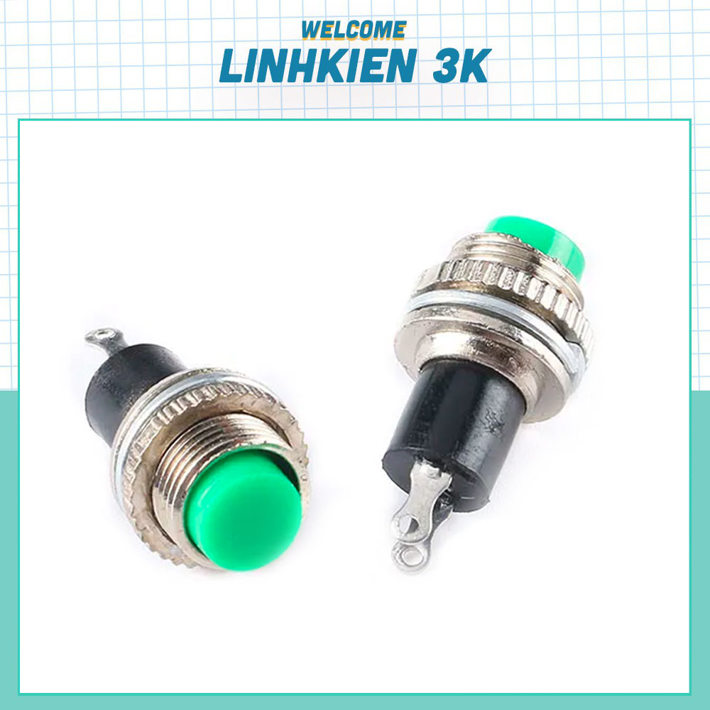 Nút Nhấn Nhả - Nút Reset 10mm ren trên DS-314