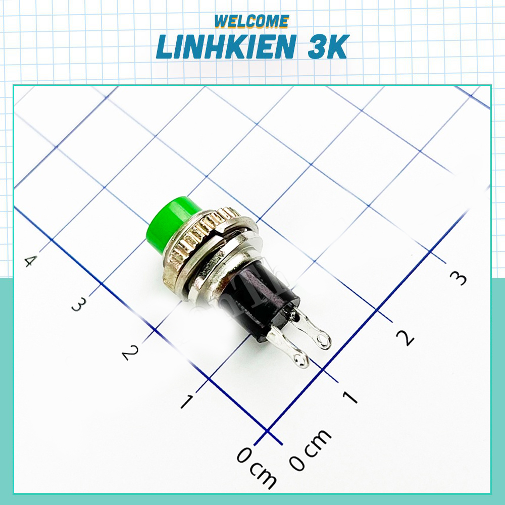 Nút Nhấn Nhả - Nút Reset 10mm ren trên DS-314