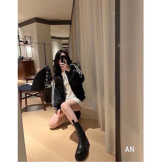 Áo khoác bomber umi đen sọc