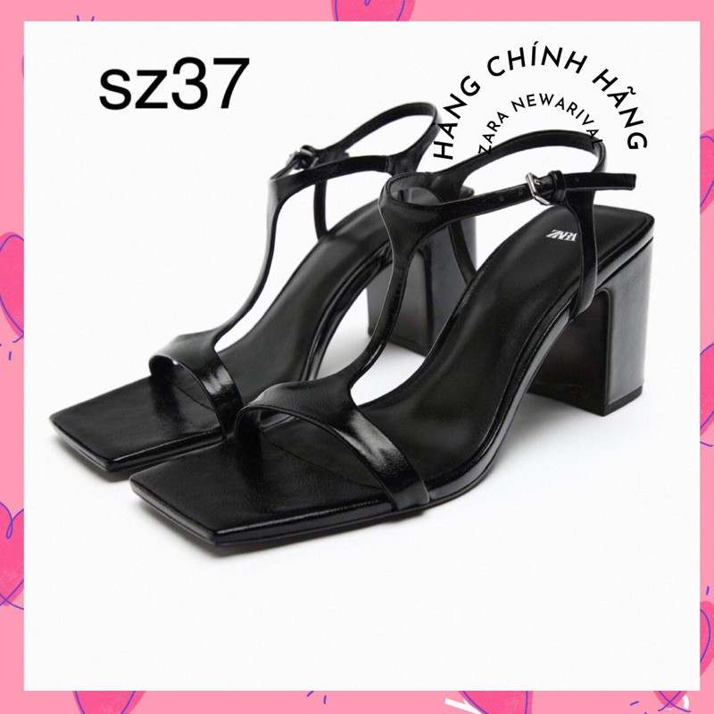 🍒HÀNG CÓ SẴN🍒GIẦY ZARẢ CHÍNH HÃNG XĂNG ĐAN THẤP GÓT VUÔNG