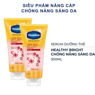 Vaseline 50x Serum chống nắng cơ thể SPF50 + dưỡng da sáng khoẻ 300ML