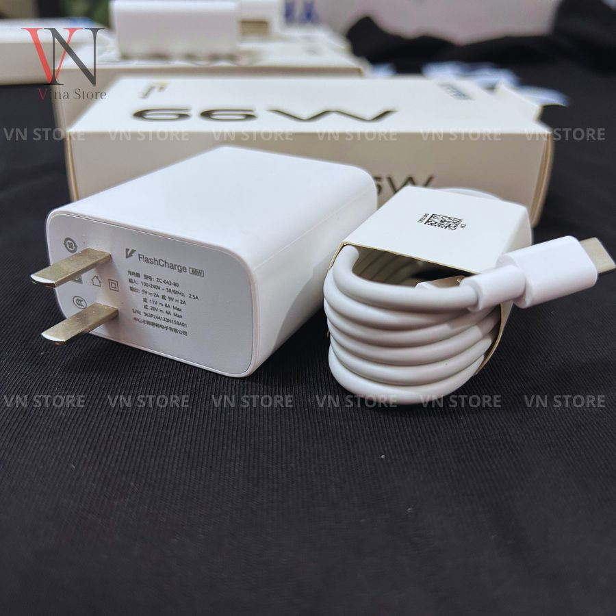 Sạc vivo 66w, sạc nhanh V flash charge không nóng máy dùng cho Vivo V25 Pro/V27/V27e/V25/V25e/Y35/Y55/Y36 và các dòng vi
