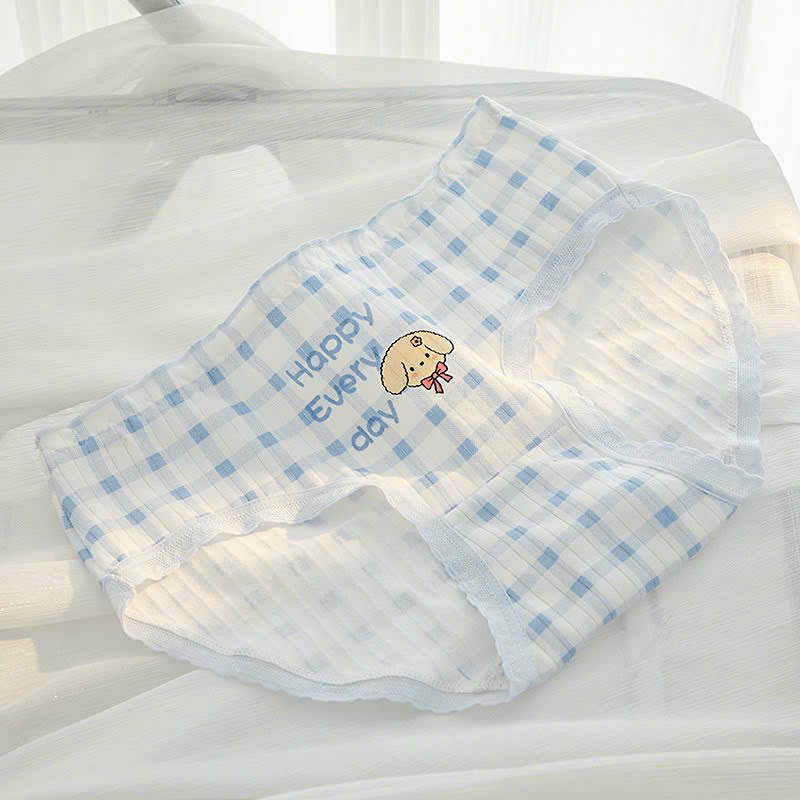 💖Combo 5 Quần Lót Kháng Khuẩn Cho Bé Gái💖Quần Lót Nữ Kẻ Ghi Siêu Xinh