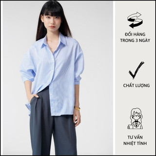 Áo sơ mi nữ basic dài tay trẻ trung năng động freesize - ma0803