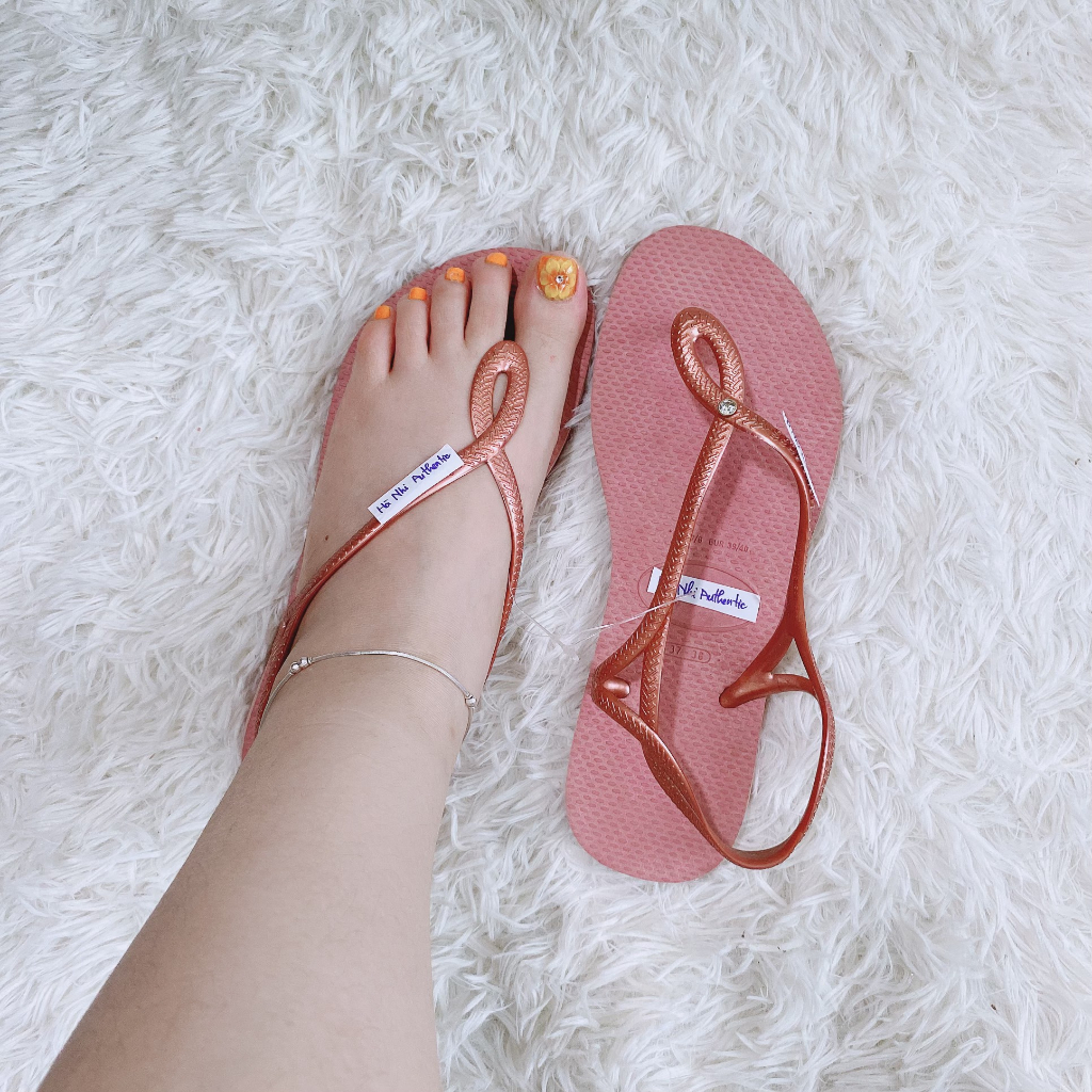 Dép Sandal Nữ Quai Xoắn Chéo Trơn