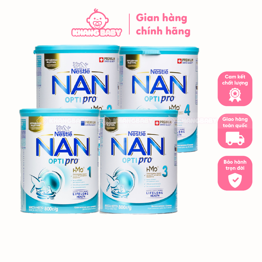 Sữa bột Nan Nga Optipro 800g - Shop Khang Baby
