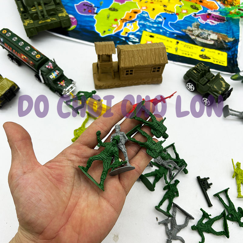 Đồ chơi mô hình quân sự máy bay xe tăng chú lính nhựa C79