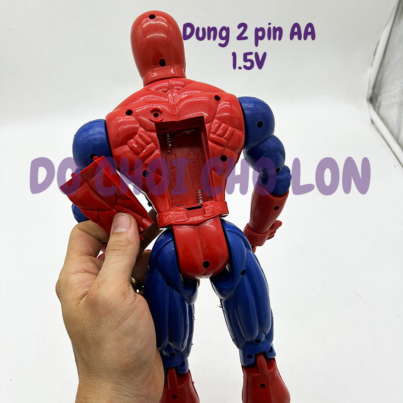Đồ chơi mô hình Người Nhện Spider Man bằng nhựa có đèn nhạc 526A