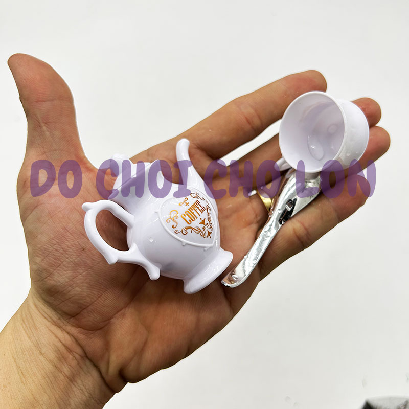 Vỉ đồ chơi bộ ly tách ấm trà cà phê bằng nhựa 9 món cho bé 368
