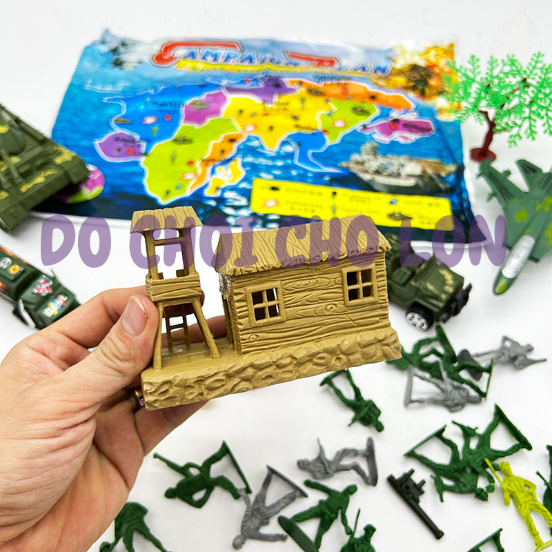 Đồ chơi mô hình quân sự máy bay xe tăng chú lính nhựa C79