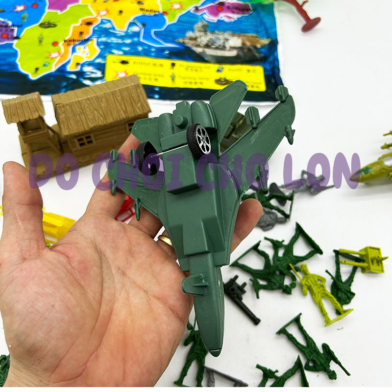 Đồ chơi mô hình quân sự máy bay xe tăng chú lính nhựa C79