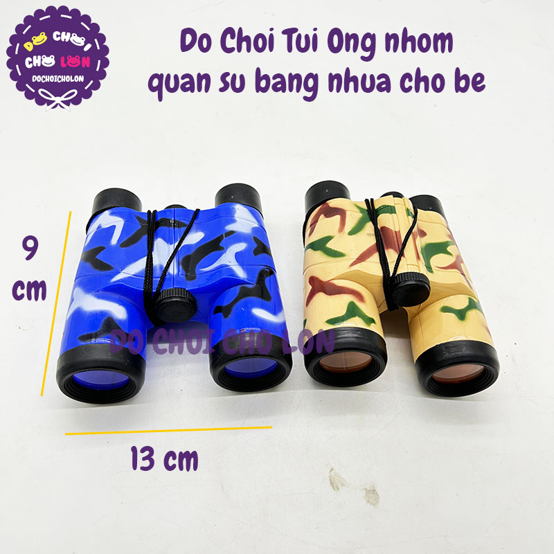 Hộp đồ chơi ống nhòm quân sự bằng nhựa có dây đeo cho bé 061-3A