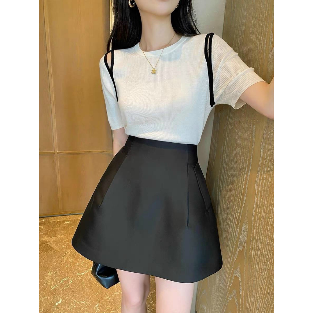 Chân Váy Dáng Chữ A chất liệu Tafta Cao Cấp  Xoè Phồng 40-70Kg có bigsize Váy Ngắn Kèm Túi Thật Hai Bên