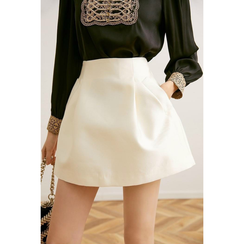 Chân Váy Dáng Chữ A chất liệu Tafta Cao Cấp  Xoè Phồng 40-70Kg có bigsize Váy Ngắn Kèm Túi Thật Hai Bên