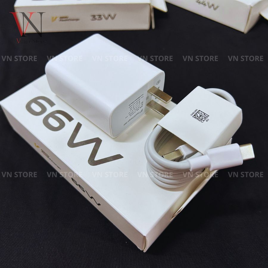 Sạc vivo 66w, sạc nhanh V flash charge không nóng máy dùng cho Vivo V25 Pro/V27/V27e/V25/V25e/Y35/Y55/Y36 và các dòng vi