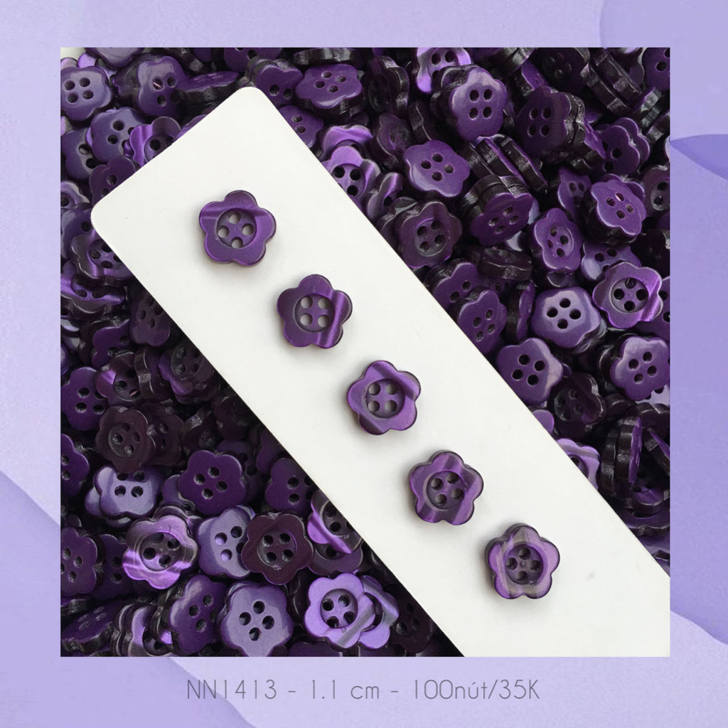 Set 100 nút áo NN1413, size 1.1cm