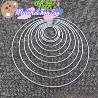 Vòng sắt 2-25cm làm dream catcher phụ kiện đính quần áo thời trang làm trang sức thắt macrame