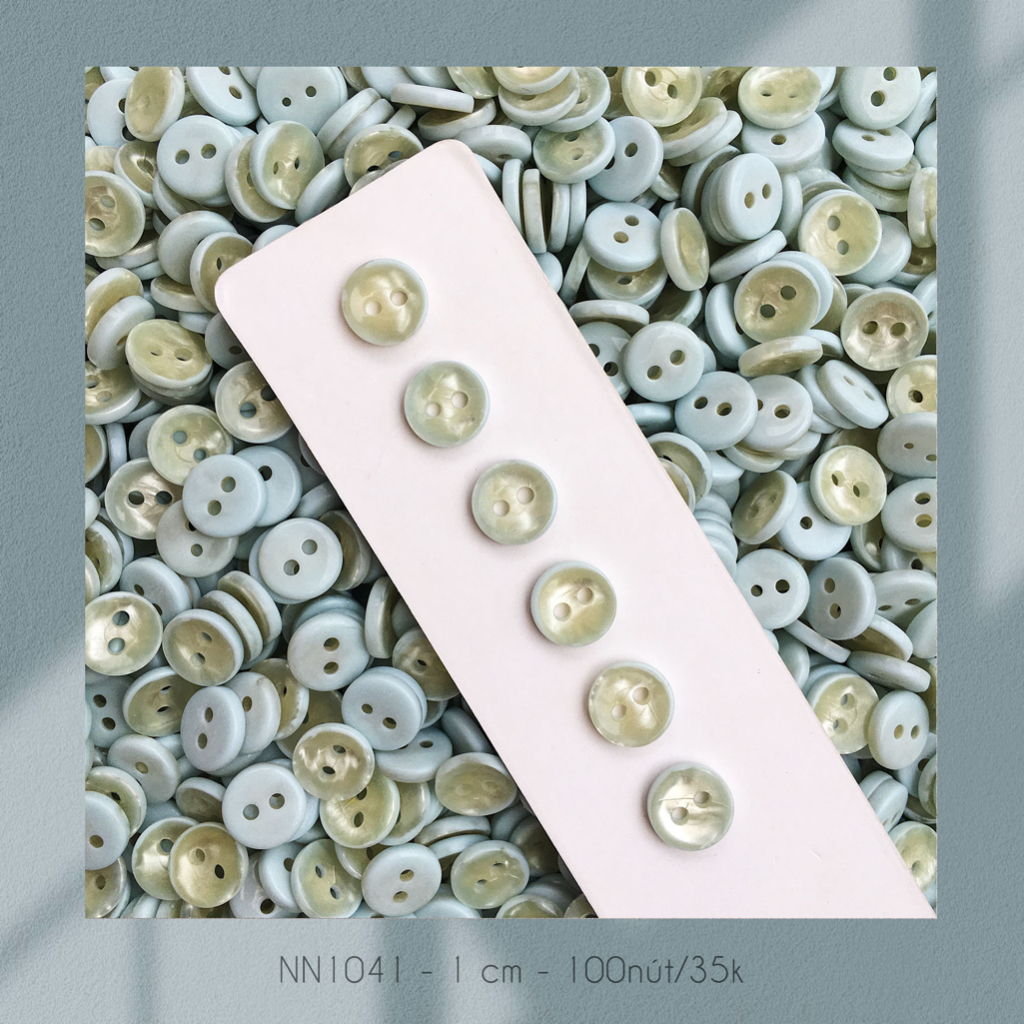 Set 100 nút áo NN1041, size 1cm