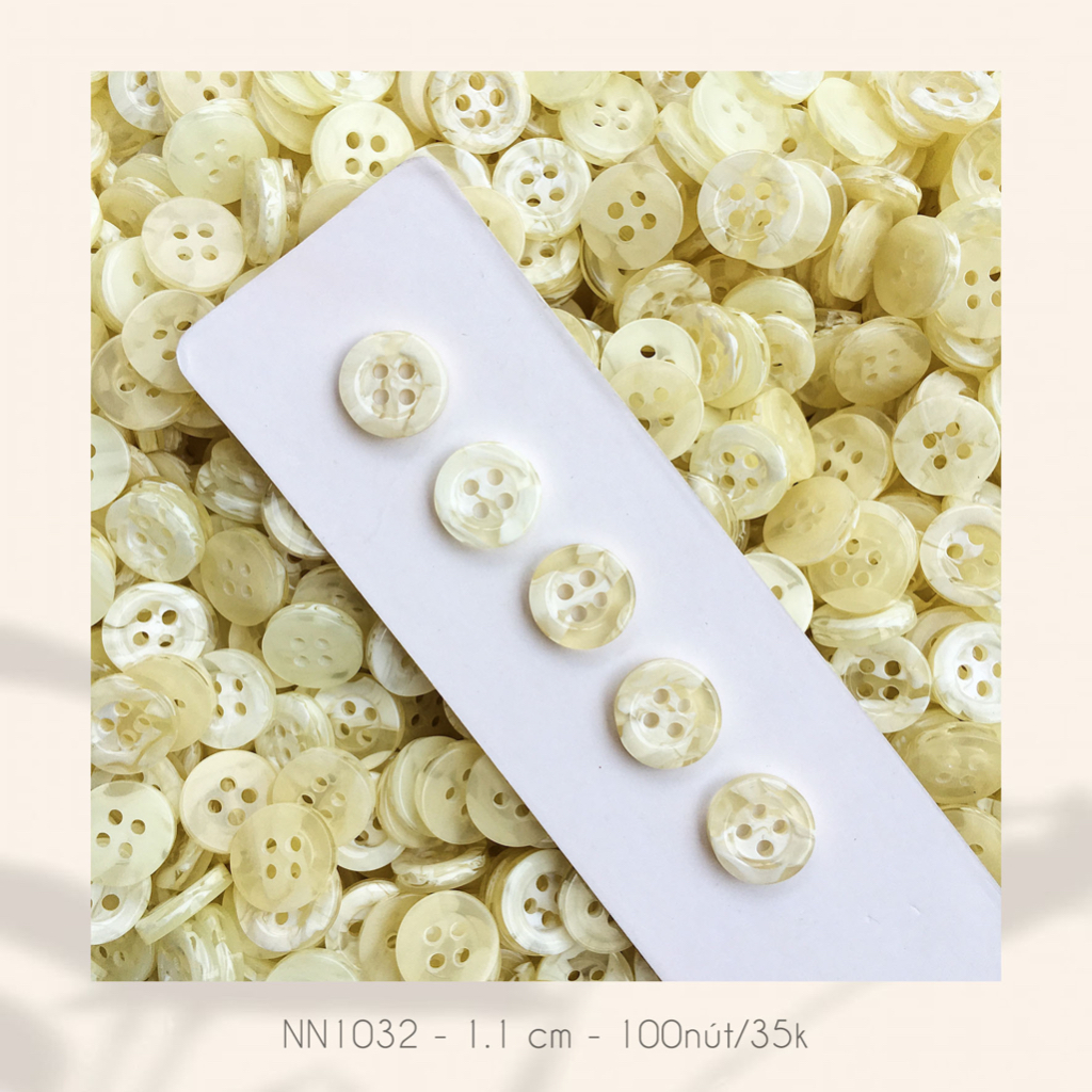 Set 100 nút áo NN1032, size 1.1cm