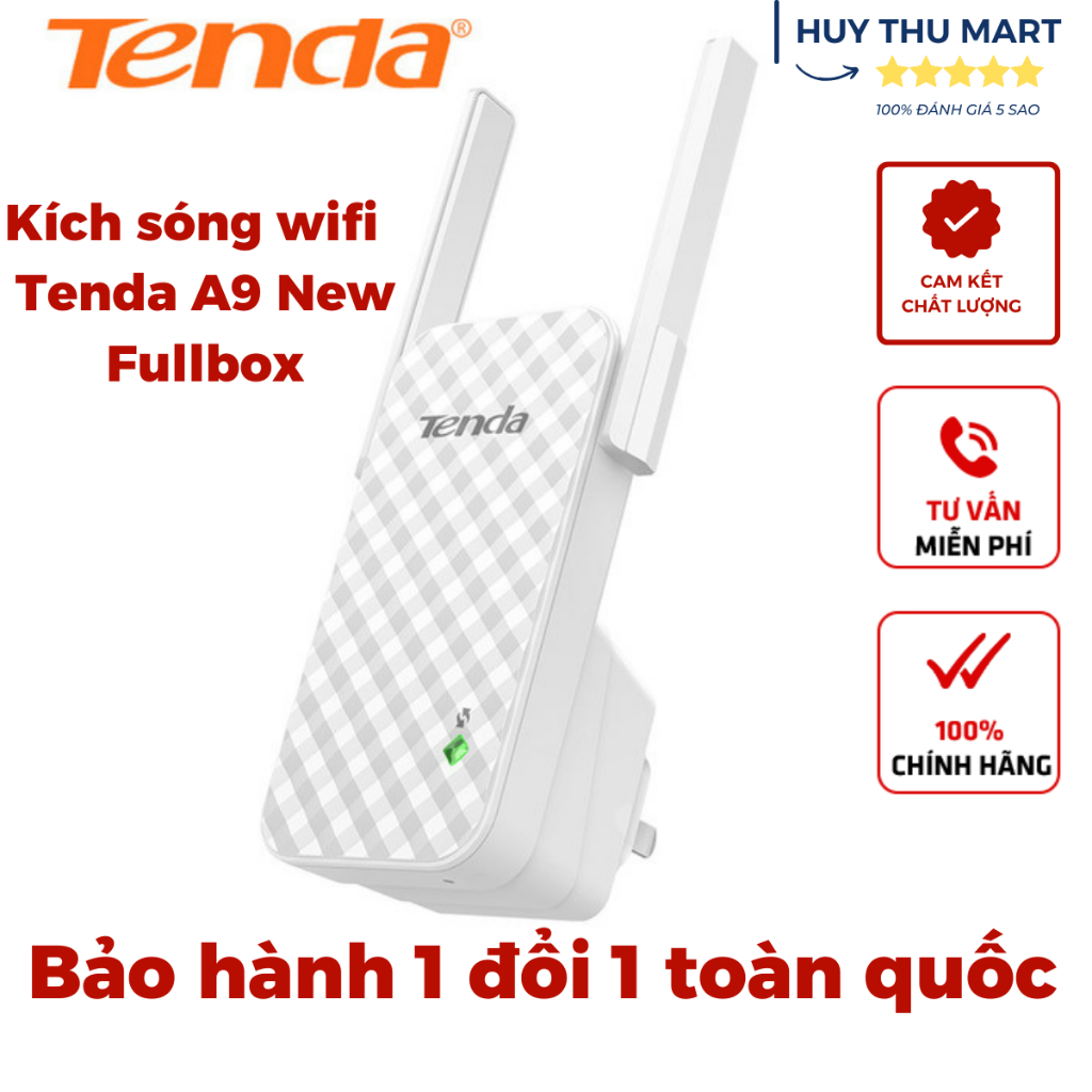 Bộ kích sóng wifi Tenda A9 mới fullbox, bộ mở rộng sóng wifi hàng chính hãng Tenda bảo hành 12 tháng toàn quốc