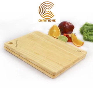 Combo 2 cái thớt gỗ chữ nhật đức thành, chất liệu gỗ cao su màu gỗ tự nhiên - kích thước 31 x 22 x 1.5 cm- ms 05331