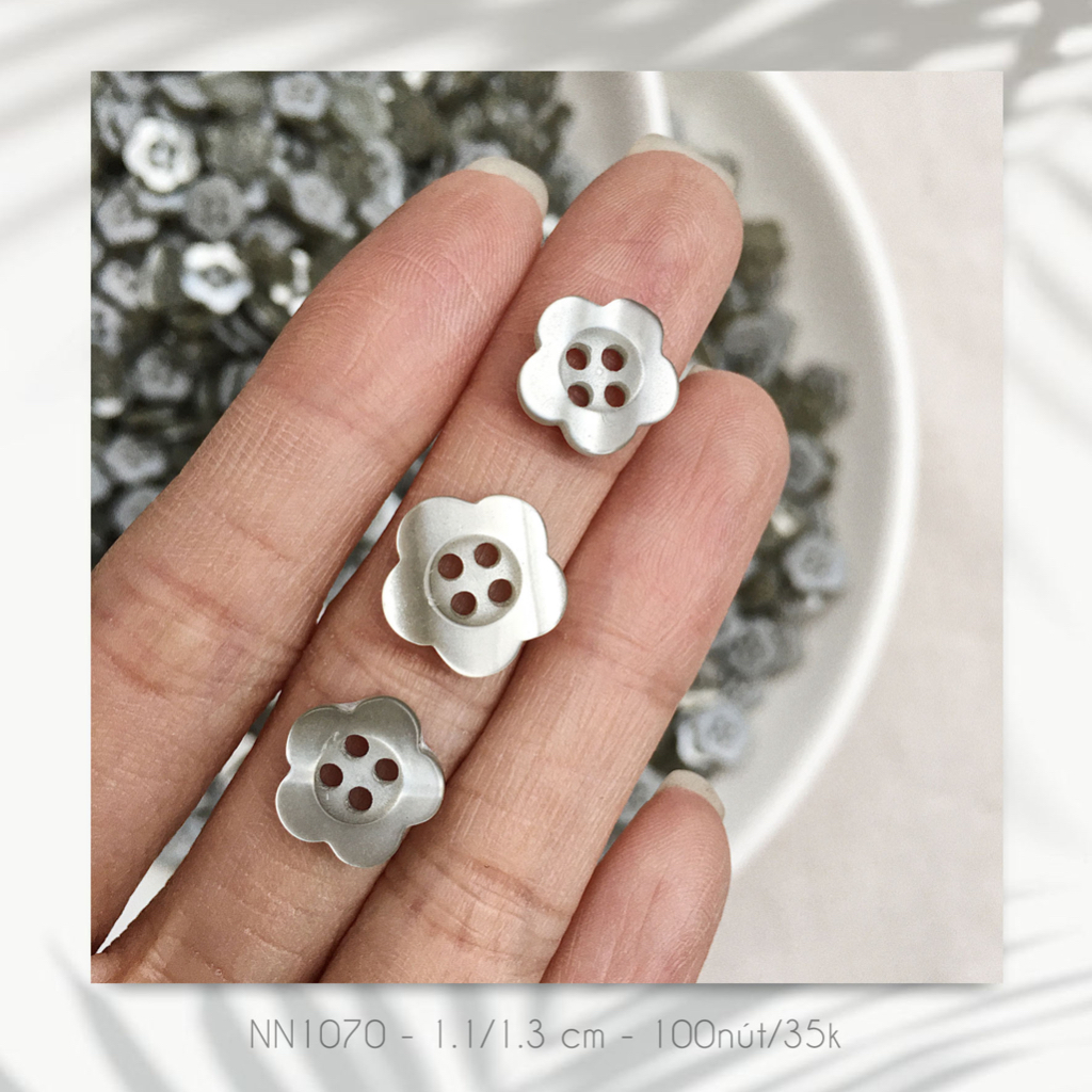 Set 100 nút áo NN1070, size 1.2cm