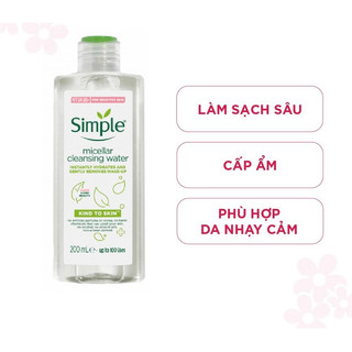 Tẩy trang Simple Micellar Cleansing Water