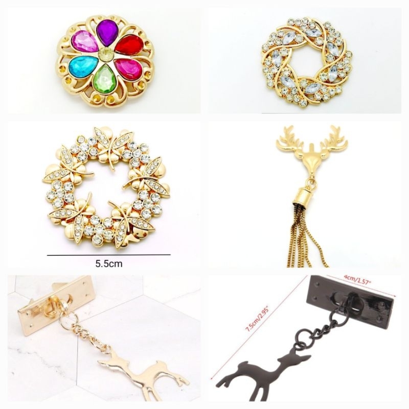 Mác trang trí sản phẩm đan móc, mác vòng hoa, mác chữ handmade