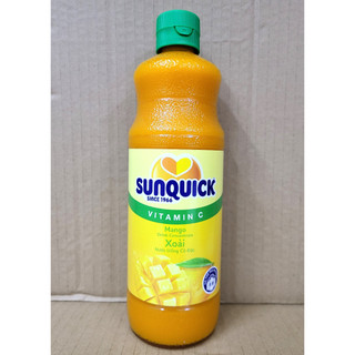 [Chai 800ml – XOÀI] NƯỚC ÉP TRÁI CÂY CÔ ĐẶC [Malaysia] SUNQUICK Mango Fruity and Refreshing