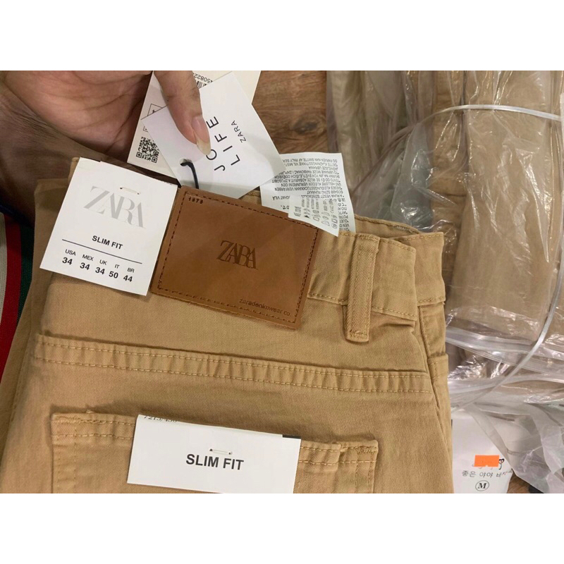 Quần Dài Nam Za.ra Dư Xịn Kaki Thô Cao Cấp Vải Dày Mịn Form Slim Dáng Ôm Không Bai Dão Siêu Phẩm 2023