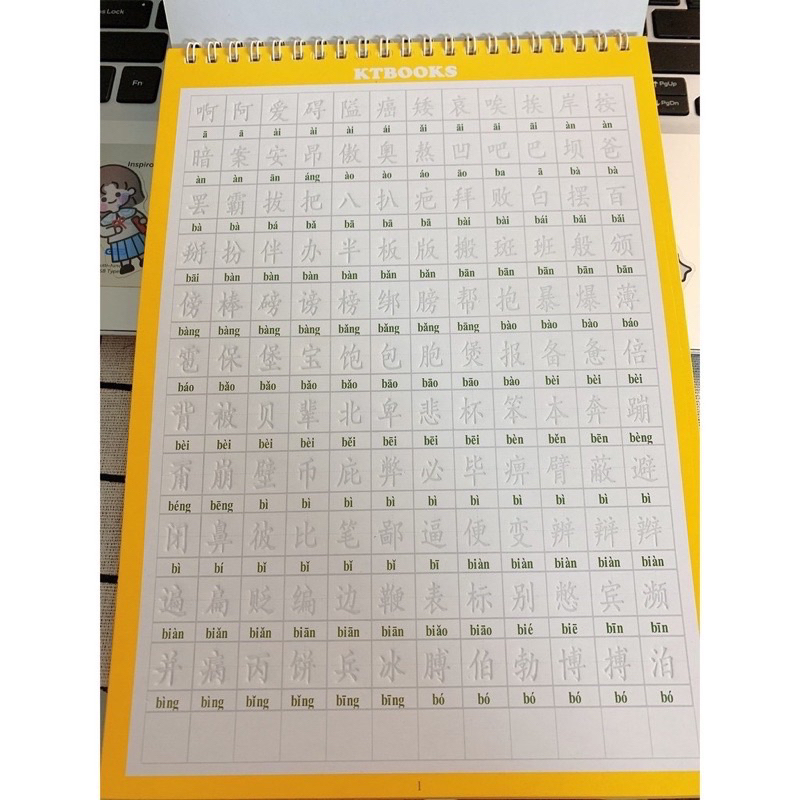 Bộ 3 cuốn vở tập viết 3500 chữ Hán kèm giải nghĩa