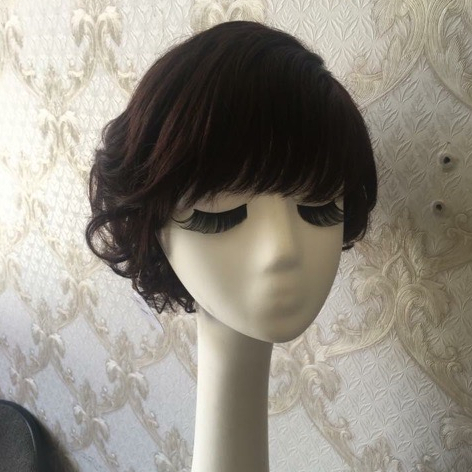 🌿Tặng Lưới🌿 Tóc giả nữ trung niên nguyên đầu tự nhiên - TG49